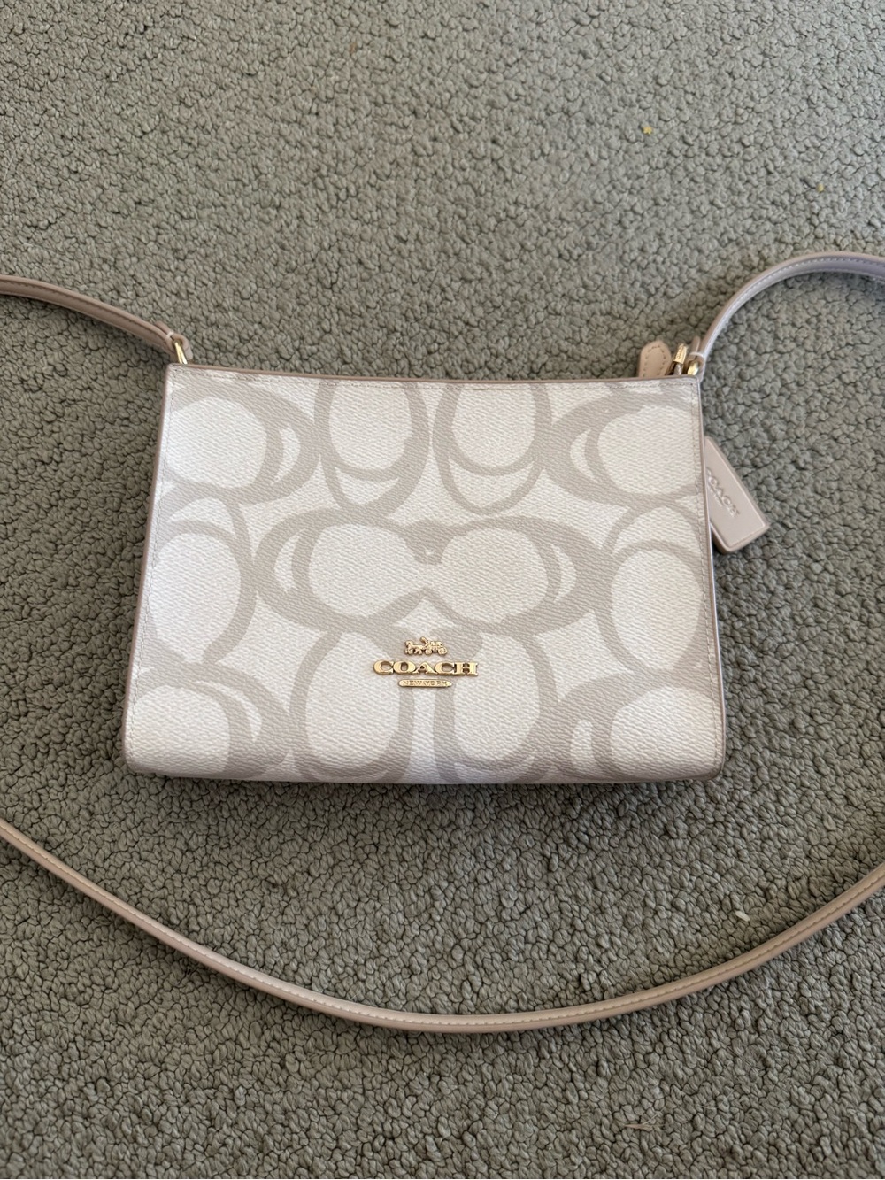 Coach slim crossbody bag in sketch print signature canvas purse